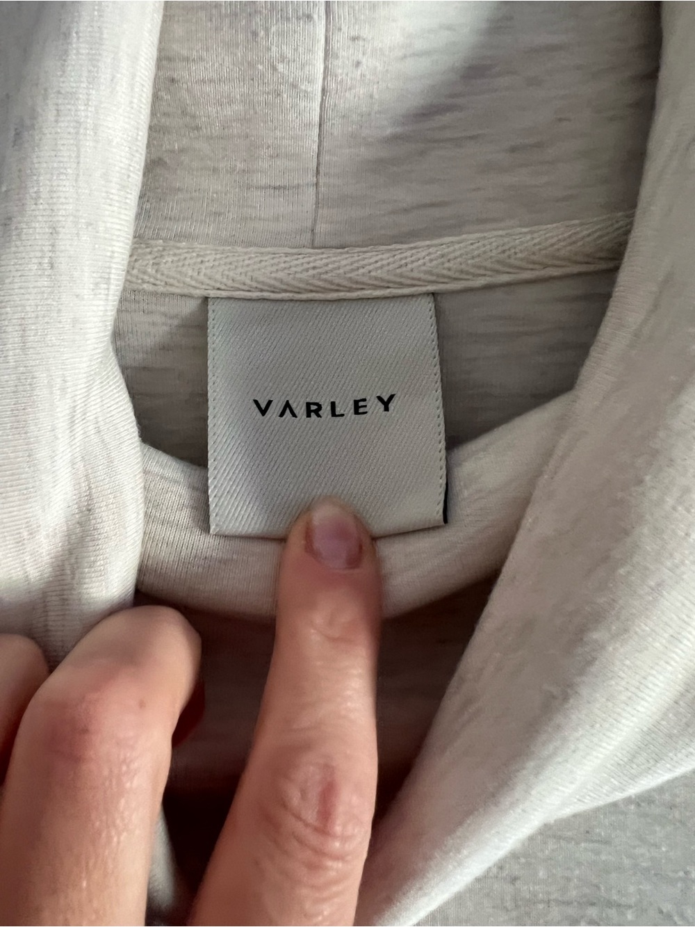 Varley Cream Drawstring Turtleneck Sweater - Picture 7 of 8